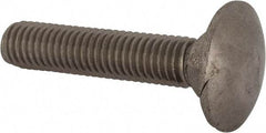 Value Collection - M8x1.25 40mm Length Under Head, Standard Square Neck, Carriage Bolt - Austenitic Grade A2 Stainless Steel, - Benchmark Tooling