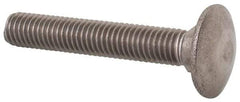 Value Collection - M8x1.25 50mm Length Under Head, Standard Square Neck, Carriage Bolt - Austenitic Grade A2 Stainless Steel, - Benchmark Tooling