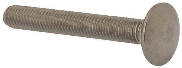 Value Collection - M8x1.25 60mm Length Under Head, Standard Square Neck, Carriage Bolt - Austenitic Grade A2 Stainless Steel, - Benchmark Tooling