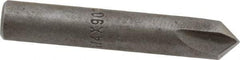 Keo - 1/4" Head Diam, 1/4" Shank Diam, 3 Flute 90° High Speed Steel Countersink - Bright Finish, 1-1/2" OAL, Single End, Straight Shank, Right Hand Cut - Benchmark Tooling