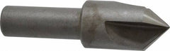 Keo - 3/4" Head Diam, 1/2" Shank Diam, 3 Flute 90° High Speed Steel Countersink - Bright Finish, 2-5/8" OAL, Single End, Straight Shank, Right Hand Cut - Benchmark Tooling