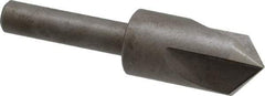 Keo - 1/2" Head Diam, 1/4" Shank Diam, 3 Flute 100° High Speed Steel Countersink - Bright Finish, 2" OAL, Single End, Straight Shank, Right Hand Cut - Benchmark Tooling