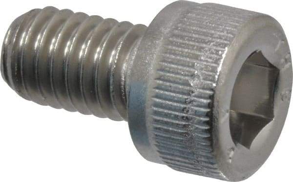 Value Collection - M6x1.00 Metric Coarse Hex Socket Drive, Socket Cap Screw - Grade 316 & Austenitic A4 Stainless Steel, Uncoated, Fully Threaded, 10mm Length Under Head - Benchmark Tooling