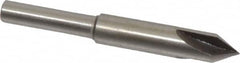 Interstate - 1/4" Head Diam, 3/16" Shank Diam, 3 Flute 60° High Speed Steel Countersink - Benchmark Tooling