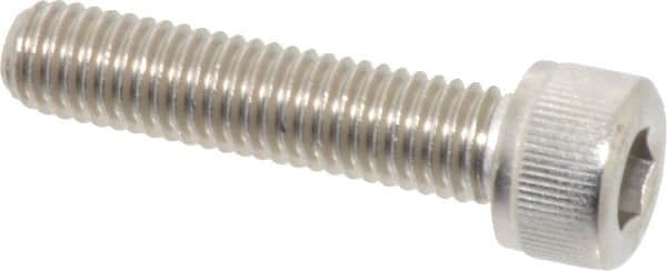 Value Collection - M8x1.25 Metric Coarse Hex Socket Drive, Socket Cap Screw - Grade 316 & Austenitic A4 Stainless Steel, Uncoated, Partially Threaded, 35mm Length Under Head - Benchmark Tooling