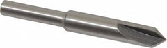 Interstate - 1/4" Head Diam, 3/16" Shank Diam, 3 Flute 82° High Speed Steel Countersink - Benchmark Tooling