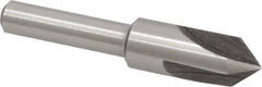 Interstate - 3/8" Head Diam, 1/4" Shank Diam, 3 Flute 82° High Speed Steel Countersink - Benchmark Tooling