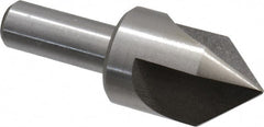 Interstate - 1" Head Diam, 1/2" Shank Diam, 3 Flute 82° High Speed Steel Countersink - Benchmark Tooling