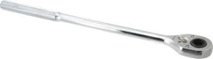 Proto - 1/2" Drive Pear Head Female Drive Ratchet - Chrome Finish, 16" OAL, 24 Gear Teeth, Standard Head - Benchmark Tooling