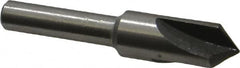 Interstate - 3/8" Head Diam, 1/4" Shank Diam, 3 Flute 90° High Speed Steel Countersink - Benchmark Tooling