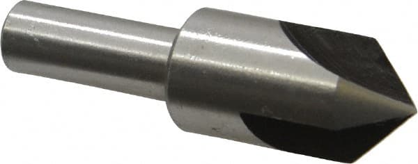 Interstate - 5/8" Head Diam, 3/8" Shank Diam, 3 Flute 90° High Speed Steel Countersink - Benchmark Tooling