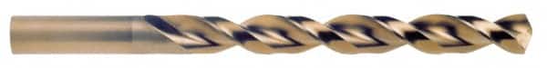Cleveland - 3/32" 135° Cobalt Jobber Drill - TiCN Finish, Right Hand Cut, Parabolic Flute, Straight Shank, 2-1/4" OAL, Standard Point - Benchmark Tooling