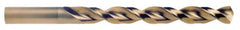 Cleveland - 3/32" 135° Cobalt Jobber Drill - TiCN Finish, Right Hand Cut, Parabolic Flute, Straight Shank, 2-1/4" OAL, Standard Point - Benchmark Tooling