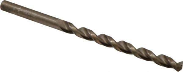 Cleveland - #6 135° Cobalt Jobber Drill - Oxide/Gold Finish, Right Hand Cut, Parabolic Flute, Straight Shank, 3-3/4" OAL, Split Point - Benchmark Tooling