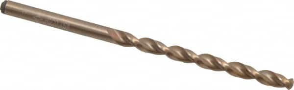 Cleveland - #17 135° Cobalt Jobber Drill - Oxide/Gold Finish, Right Hand Cut, Parabolic Flute, Straight Shank, 3-3/8" OAL, Split Point - Benchmark Tooling