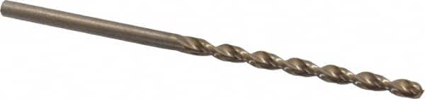 Cleveland - #39 135° Cobalt Jobber Drill - Oxide/Gold Finish, Right Hand Cut, Parabolic Flute, Straight Shank, 2-3/8" OAL, Split Point - Benchmark Tooling