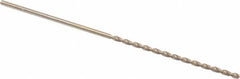 Cleveland - #39, 135° Point, Parabolic Flute, Cobalt Taper Length Drill Bit - Oxide/Gold Finish, 2-1/2" Flute Length, 4-5/8" OAL, Series 2575 - Benchmark Tooling