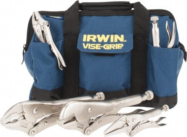 Irwin - 5 Piece Locking Plier Set - Comes in Kit Bag - Benchmark Tooling