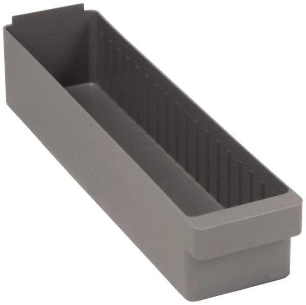 Quantum Storage - 23-7/8" Deep, Red High-Impact Polystyrene Drawer Bin - 4-5/8" High x 5-9/16" Wide x 23-7/8" Long - Benchmark Tooling