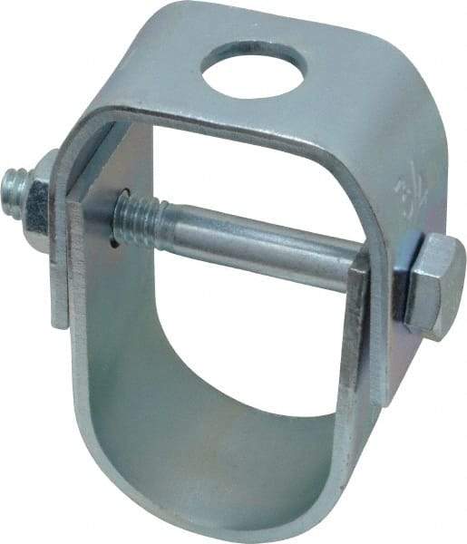 Empire - 3/4" Pipe, 3/8" Rod, Carbon Steel Adjustable Clevis Hanger - Electro Galvanized - Benchmark Tooling