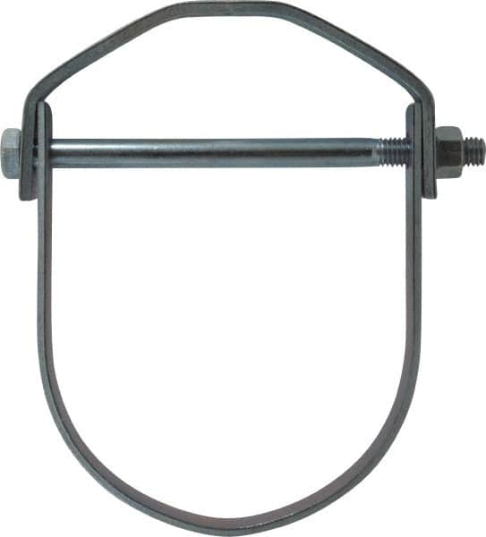 Empire - 5" Pipe, 5/8" Rod, Carbon Steel Adjustable Clevis Hanger - Electro Galvanized - Benchmark Tooling