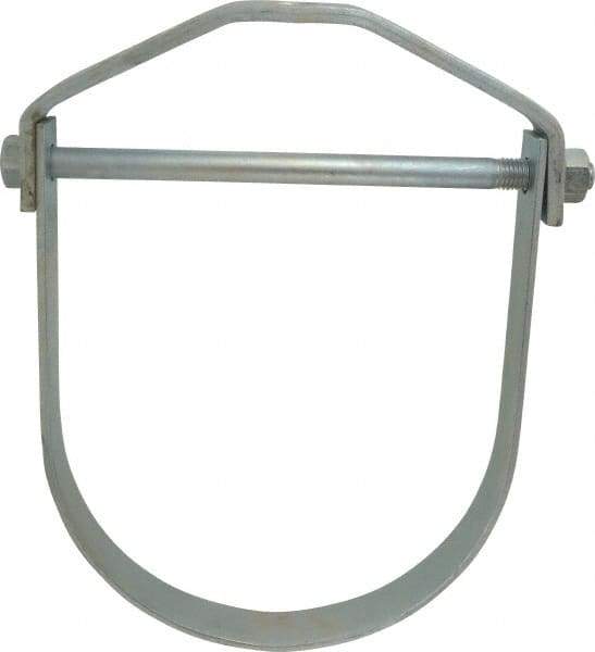 Empire - 10" Pipe, 7/8" Rod, Carbon Steel Adjustable Clevis Hanger - Electro Galvanized - Benchmark Tooling