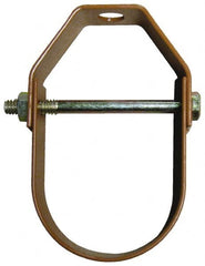 Empire - 1-1/2" Pipe, 3/8" Rod, Carbon Steel Adjustable Clevis Hanger - Copper Plated - Benchmark Tooling