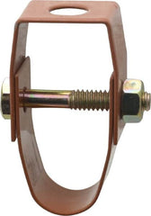 Empire - 1/2" Pipe, 3/8" Rod, Carbon Steel Adjustable Clevis Hanger - Copper Plated - Benchmark Tooling