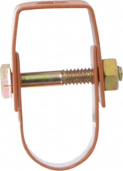 Empire - 3/4" Pipe, 3/8" Rod, Carbon Steel Adjustable Clevis Hanger - Copper Plated - Benchmark Tooling