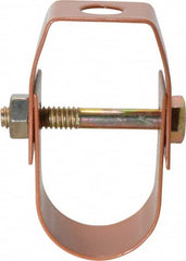 Empire - 1" Pipe, 3/8" Rod, Carbon Steel Adjustable Clevis Hanger - Copper Plated - Benchmark Tooling