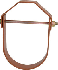 Empire - 4" Pipe, 5/8" Rod, Carbon Steel Adjustable Clevis Hanger - Copper Plated - Benchmark Tooling