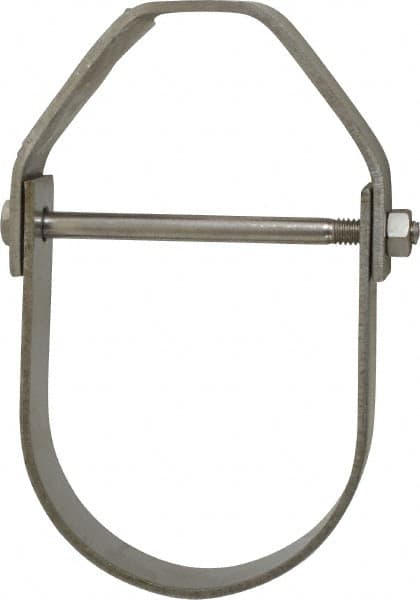 Empire - 3" Pipe, 1/2" Rod, Grade 304 Stainless Steel Adjustable Clevis Hanger - Benchmark Tooling