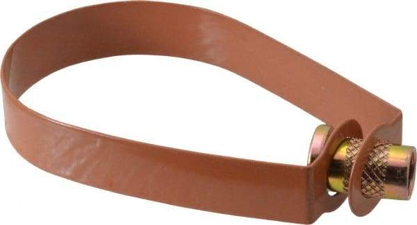 Empire - 2" Pipe, 3/8" Rod, Carbon Steel Emlok Swivel Ring Hanger - Copper Plated, 600 Lb Capacity - Benchmark Tooling