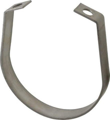 Empire - 4" Pipe, 1/2" Rod, Grade 304 Stainless Steel Adjustable Band Hanger - Benchmark Tooling