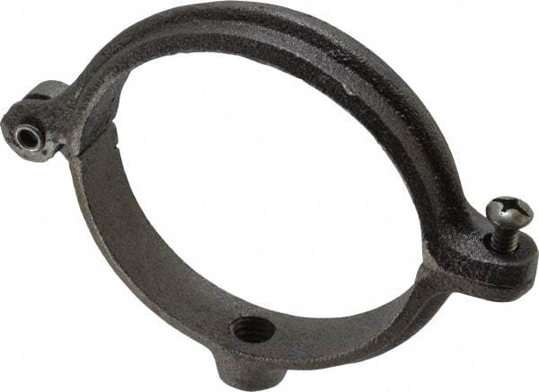 Empire - 3" Pipe, 1/2" Rod, Malleable Iron Split Ring Hanger - Black, 300 Lb Capacity - Benchmark Tooling