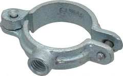 Empire - 1" Pipe, 3/8" Rod, Malleable Iron Split Ring Hanger - Electro Galvanized, 180 Lb Capacity - Benchmark Tooling