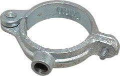 Empire - 1-1/4" Pipe, 3/8" Rod, Malleable Iron Split Ring Hanger - Electro Galvanized, 180 Lb Capacity - Benchmark Tooling