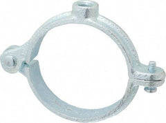 Empire - 2" Pipe, 3/8" Rod, Malleable Iron Split Ring Hanger - Electro Galvanized, 180 Lb Capacity - Benchmark Tooling