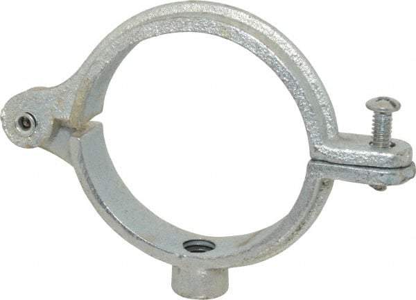 Empire - 2-1/2" Pipe, 1/2" Rod, Malleable Iron Split Ring Hanger - Electro Galvanized, 300 Lb Capacity - Benchmark Tooling