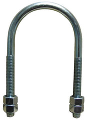 Empire - 3/4-10 UNC, 11-5/8" Long, Round U Bolt Clamp with No Mount Plate for 10" Pipe - 4" Thread Length, 8-3/8" Wide, Steel - Benchmark Tooling
