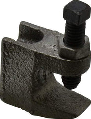 Empire - 3/4" Max Flange Thickness, 3/8" Rod Top Beam Clamp - 350 Lb Capacity, Ductile Iron - Benchmark Tooling