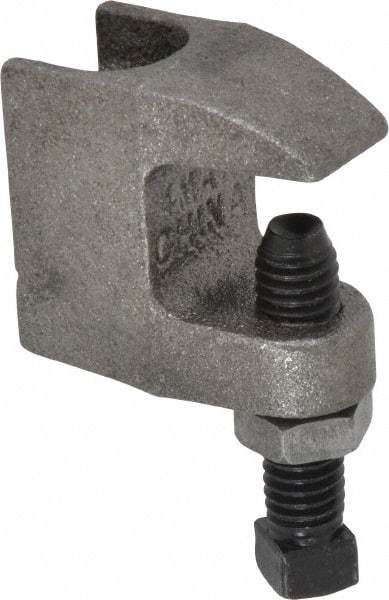 Empire - 3/4" Max Flange Thickness, 1/2" Rod Top Beam Clamp - 470 Lb Capacity, Ductile Iron - Benchmark Tooling