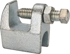 Empire - 3/4" Max Flange Thickness, 1/2" Rod Top Beam Clamp - 470 Lb Capacity, Ductile Iron - Benchmark Tooling