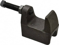 Empire - 1-1/4" Max Flange Thickness, 5/8" Rod Wide Jaw Top Beam Clamp - 800 Lb Capacity, Ductile Iron - Benchmark Tooling