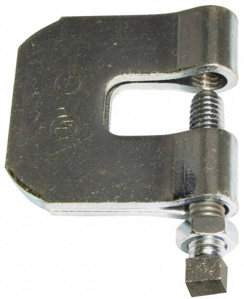 Empire - 3/4" Max Flange Thickness, 3/4" Rod C-Clamp with Locknut - 630 Lb Capacity, Carbon Steel - Benchmark Tooling