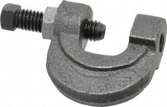 Empire - 3/4" Max Flange Thickness, 3/8" Rod C-Clamp with Locknut - 400 Lb Capacity, Ductile Iron - Benchmark Tooling