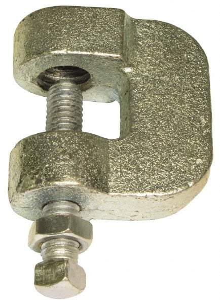 Empire - 3/4" Max Flange Thickness, 3/4" Rod C-Clamp with Locknut - 630 Lb Capacity, Ductile Iron - Benchmark Tooling