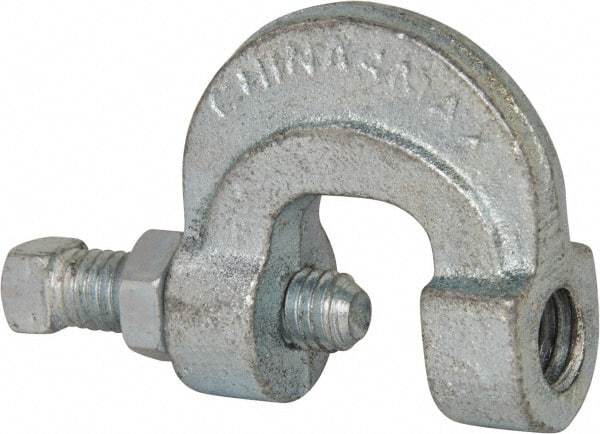 Empire - 3/4" Max Flange Thickness, 1/2" Rod C-Clamp with Locknut - 500 Lb Capacity, Ductile Iron - Benchmark Tooling