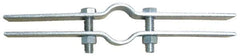 Empire - 2-1/2" Pipe, Electro Galvanized Riser Clamp - 400 Lb Capacity, Carbon Steel - Benchmark Tooling