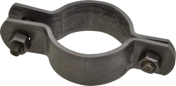 Empire - 1-1/2" Pipe, Standard Pipe Clamp - Black, 800 Lb Capacity, Carbon Steel - Benchmark Tooling